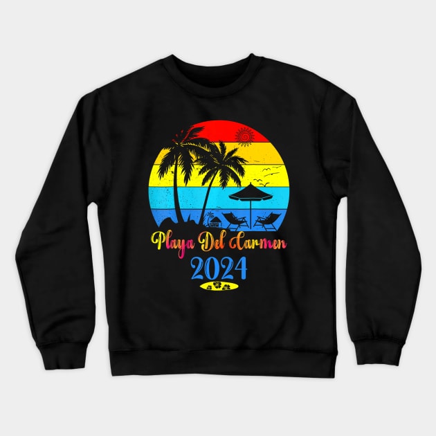 Mexico Playa Carmen 2024 Family Trip Friends Crewneck Sweatshirt by snownature